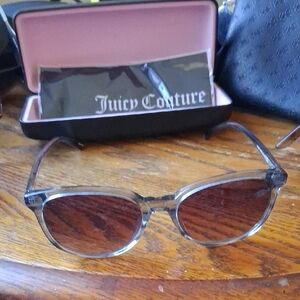 Juicy Couture Transparent Gray Sunglasses